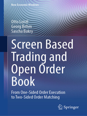 cover image of Screen Based Trading and Open Order Book